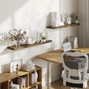 BAMEOS FLOATING SHELVES WALL MOUNTED WOODEN SHELVES SET OF 2 - BOATHOUSE OAK - Like New