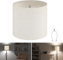 GENERIC 11.8" TOP X 11.8" BOTTOM X 10.2" HIGH DRUM LAMPSHADES (1 PACK) - LINEN - Like New