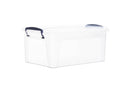 SUPERIO DEEP STORAGE CONTAINER (9.5 QT.) STORAGE BIN WITH LID - CLEAR - Like New