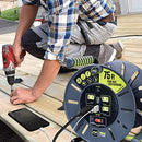 MASTERPLUG 75FT CORD REEL EXTENSION LEAD W WINDING HANDLE OLA751314G4SLU-US - Like New