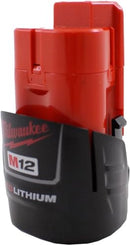 MILWAUKEE M12 REDLITHIUM CP1.5 BATTERY PACK 1-PACK RED/BLACK - 48-11-2401 - Like New