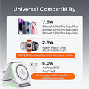 MURPISO 3 in 1 Charging Station for Apple, Wireless Charger Pad for iPhone - Like New