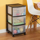 Sterilite 3 Drawer Cart 2 Pack Black - Brand New
