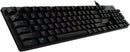 LOGITECH G512 LIGHTSYNC RGB GAMING KEYBOARD TACTILE GX BROWN SWITCHES - BLACK - Like New