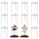 CEED4U 12 Pack Peony Plant Support Cage, Grow Through, 16 x 24 Inches, Green - Brand New