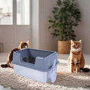 FOCKETY STAINLESS STEEL LARGE CAT LITTER BOX, 20L CAPACITY - GRAY - Like New