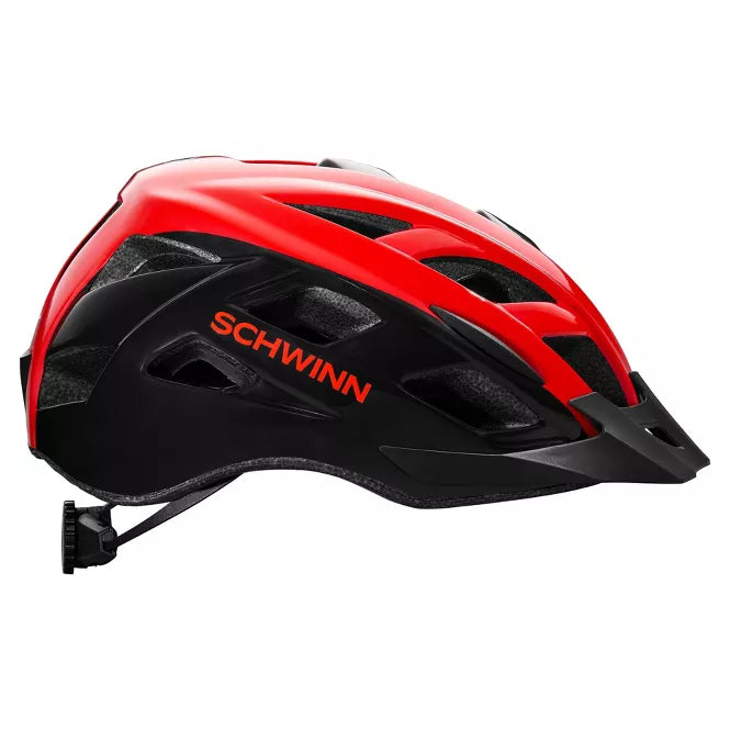 SCHWINN DASH KIDS' HELMET AGE 8-14FITS HEADS MEASURING 55 - 58 CM - RED/BLACK - Brand New