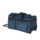 Olympia Luggage 22 8 Pocket Rolling Duffel Bag - Navy w/, Black, Size One_Size - Brand New