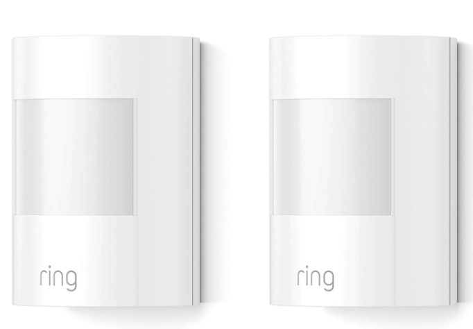 Ring - Alarm Motion Detector (1st Gen) (2-Pack) - White 4XP1-S70EN0 Like New