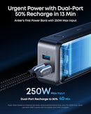 ANKER PRIME POWER BANK 26,250MAH PORTABLE CHARGER 300W MAX OUTPUT A110A - GRAY - Like New