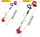 LUSHLITE CORDLESS WEED WACKER GARDEN STRIMMERS ADJUSTABLE METAL - Scratch & Dent
