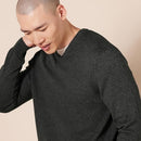 AMAZON ESSENTIALS EGULAR FIT COTTON V-NECK PULLOVER SWEATER MEN CHARCOAL M - Brand New
