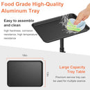 JOSTZHXIN Salon Rolling Tray Cart, Adjustable Height Premium Aluminum - Brand New