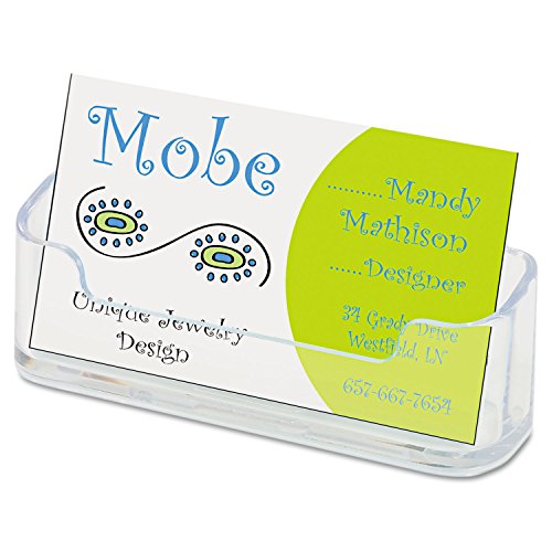 Deflecto Business Card Holder, Single Compartment, 70101 - Like New