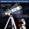 LUVONI 90mm Aperture 900mm Telescopes with Fine-tuning AZ Tripod - White Like New