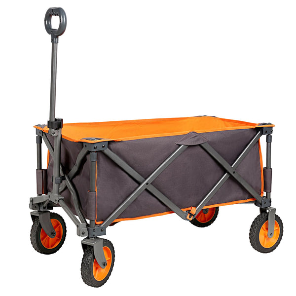PORTAL COLLAPSIBLE WAGON, FOLDABLE BEACH WAGON CART, ALL TERRAIN, 225LBS - GREY - Like New