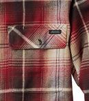 1052 Legendary Whitetails Mens Plaid Flannel Shirt Long Sleeve Brick Plaid L - Like New