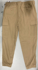 GALAXY BY HARVIC MENS FOUR WAY STRETCH CASUAL JOGGER PANTS - SIZE: XL - KHAKI - Brand New