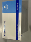 NEXT THOUCH PRO GLOVE M NITRILE EXAM POWDER-FREE GLOVES 100/CASE - BLU - BLUE - Brand New