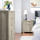 OAKHAM NIGHTSTAND 2 DRAWERS FARMHOUSE WITH CHARGING STATION SET OF 2, 2 DRAWERS - Like New