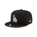 NEW ERA LA DODGERS MEN'S 9FIFTY SNAPBACK CAP BLACK/WHITE SIZE MEN ONE SIZE - Like New