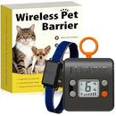 FLYSPEAR WIRELESS CAT BARRIER RECHARGEABLE WIRELESS BARRIER KIT BLACK/ORANGE - Like New