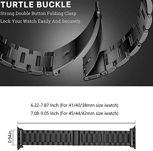 EPULY Metal Band Compatible Apple Watch Band 49MM 46MM 45MM 44MM 42MM 41MM 40MM - Like New