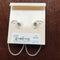 THE SAK DANGLE HOOP EARRINGS - SILVER - Like New