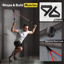 AllvodesBands 10lb - 150lb Resistance Bands Set, Door Anchor Handle - Multicolor - Like New