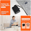 SHINEHOME HEATED BLANKET BATTERY CORDLESS HEATED BLANKET SHAWL - GRAY - Like New
