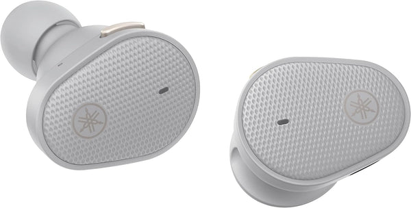 Yamaha TW-E5BGR Wireless Earbuds Water Resistant Bluetooth Headphones Light Gray Like New