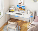 Casaottima 54 Inch Computer Desk for Home Office, Study Writing Table White - Brand New