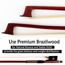Violin Bow 4/4 Brazilwood with Horse Hair Full 4/4 Size - Brand New