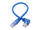Tripp Lite Left-Angle Cat6 UTP Patch Cable (RJ45), M/M, Gigabit, Molded, Blue, 1