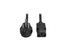 Tripp Lite Model P006-015-15D 15 ft. Desktop Computer AC Power Cord, Right-Angle