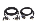 Tripp Lite P784-006-DV Dual DVI KVM Cable Kit - DVI, USB, 3.5 mm Audio (3xM/3xM)