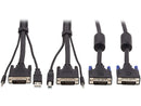 Tripp Lite P784-010-DV 10 ft. Dual DVI KVM Cable Kit - DVI, USB, 3.5 mm Audio