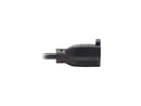 Tripp Lite P024-001-13A15D 1 ft. Extension Cord, Right-Angle NEMA 5-15P to NEMA