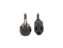 Tripp Lite P024-010-15D 10 ft. Extension Cord, Right-Angle NEMA 5-15P to NEMA