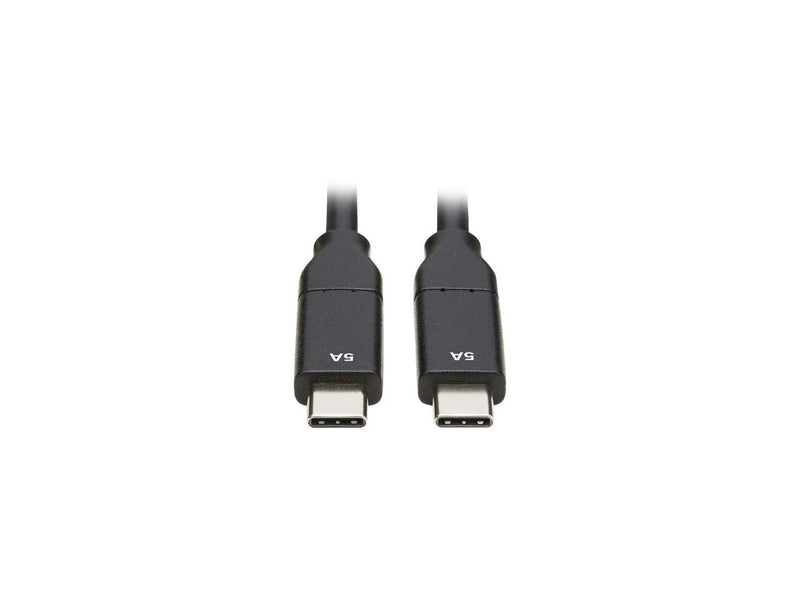 Tripp Lite U040-C3M-C-5A Black USB-C Cable (M/M) - USB 2.0, 5A Rating, USB-IF