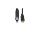 Tripp Lite U422-20N-G2 Black USB-C to USB Type-B Cable (M/M) - USB 3.1, Gen 2