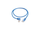 TRIPP LITE N204-S02-BL-DN 2 ft. Cat 6 Blue Down-Angle Cat6 Gigabit Molded Slim