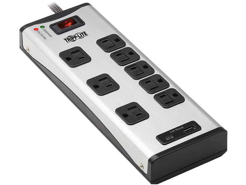 TRIPP LITE TLM88USBC 8 ft. 8 Outlets 2100 Joules Surge Protector with 1 USB-A