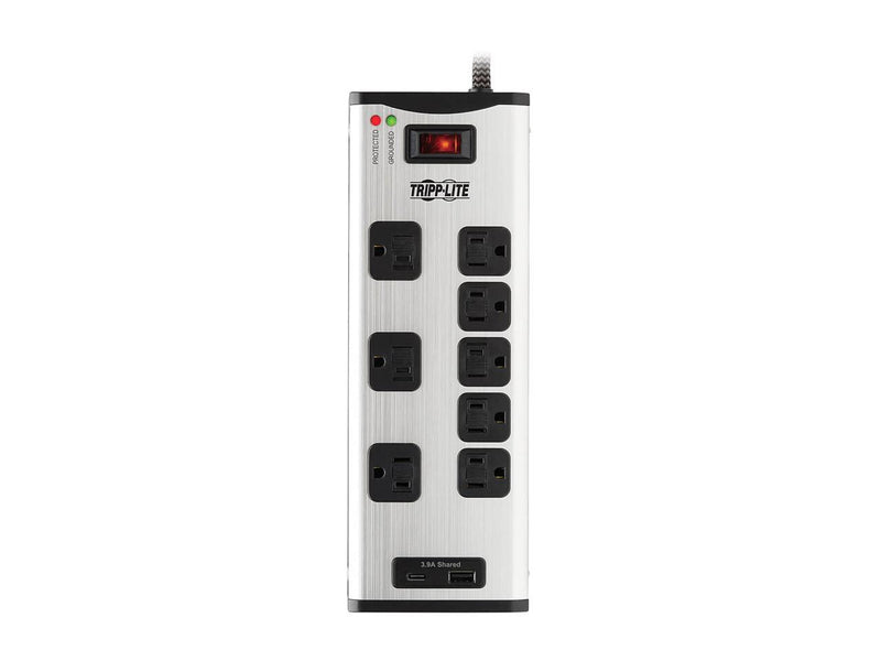 TRIPP LITE TLM88USBC 8 ft. 8 Outlets 2100 Joules Surge Protector with 1 USB-A