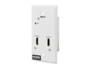 HDMI Over Cat6 Receiver 2-Port Wall Plate 4K 60Hz HDR 4:4:4 PoC