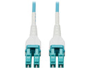 Fiber Cable 100G MMF Duplex 50/125 OM4 LC/LC Armored Aqua 30M