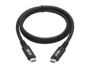 USB4 Cable USB C 8K60Hz 100W Charging USB Type C M/M Black 31in
