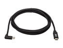 Tripp Lite USB C Cable USB 2.0 Right-Angle Plug 100W PD Charging M/M 2M