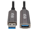 Tripp Lite USB-A Fiber Active Optical Cable Extension Repeater CL3 M/F 20M