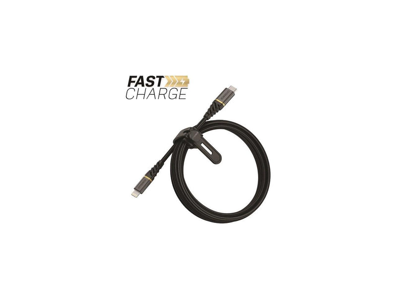 OtterBox 78-52655 2m Lightning to USB-C Fast Charge Cable, Black (78-52655)